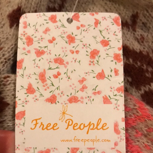 Free People Snow Globe Fair Isle Alpaca Wool Pullover Sweater - Picture 12 of 16